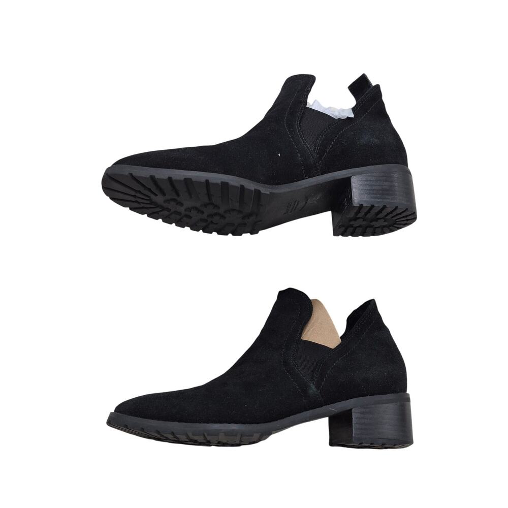 Blondo Sandra Black Suede Waterproof Ankle Booties women's size 9